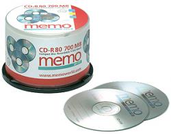 50 Memo CD-R80 700MB  Spindel