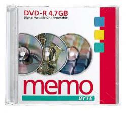 Memo DVD-R 4,7 GB in Jewelcase, 16x