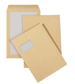 Envelop C4 met kartonnen achterkant